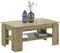 Furnilux Titan - Salontafel - Praktische indeling - Bruin - 60x100x45cm