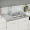 vidaXL - Gootsteen - met - afvoerset - 800x500x155 - mm - roestvrij - staal - zilver