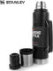 Stanley Classic Legendary Bottle 1L | Matte Black Pebble | Thermosfles houdt 24 uur warm of koud | Vaatwasserbestendig | Roestvrijstalen Thermoskan | Lekvrij | BPA-Vrij