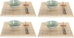 Sushi-set DKD Home Decor 14,5 x 14,5 x 35 cm Keramiek Orientaals (16 Onderdelen)