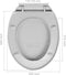 vidaXL - Toiletbril - soft-close - en - quick-release - ovaal - lichtgrijs