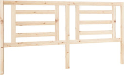 vidaXL - Hoofdbord - 186x4x100 - cm - massief - grenenhout