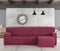 Hoes voor chaise longue met korte armleuning links Eysa TROYA Bordeaux 170 x 110 x 310 cm