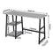Woltu Bureau met Opbergruimte Industrieel Design - Grijs - 120 x 50 x 73 cm