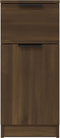 vidaXL - Dressoirs - 2 - st - 30x30x70 - cm - bewerkt - hout - bruin - eikenkleur