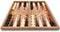 Klassiek houten backgammon bordspel - kleur Rosé hout - Maat S 25cm - Reiseditie - Met schaakbord