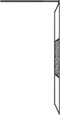 vidaXL - Inloopdouchewand - met - stenenmotief - 115x195 - cm - ESG-glas - zwart