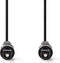 Nedis TosLink - Optische Audiokabel - 5 m - Zwart