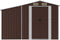 vidaXL - Tuinschuur - 277x279x179 - cm - gegalvaniseerd - staal - bruin