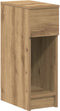 vidaXL - Nachtkastje - met - lade - 20x36x60 - cm - artisanaal - eikenkleurig