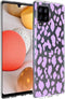 iMoshion Hoesje Geschikt voor Samsung Galaxy A42 Hoesje Siliconen - iMoshion Design hoesje - Transparant / Paars / Design Leopard Lilac
