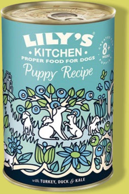 Lily's Kitchen - Dog Puppy Recipe Turkey / Duck / Kale Hondenvoer 6 x 400 gram