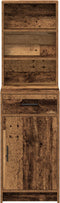 vidaXL - Hoge - kast - in - oud - hout - 40x41x135 - cm