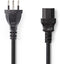 Nedis CEGP11200BK20 - Stroomkabel met Zwitserse connector - 200cm - Zwart