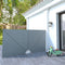 Terrasscherm inklapbaar 300x150 cm grijs