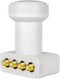Megasat 401074 - HD-Profi Quad LNB - Voor 4 ontvangers - Wit