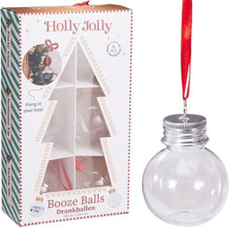Koopman International - Kerstdrankballen - Vulbaar 100ml - Set van 6 (6 stuks)