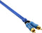 Oehlbach BEAT! INTERLINK Blue - Audio-cinchkabel 0,5m - Coaxiale opbouw - Blauw