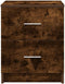 vidaXL - Nachtkastjes - 2 - st - met - 2 - lades - 40x36x50 - cm - gerookt - eikenkleurig