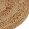 vidaXL - Tapijt - rond - 180 - cm - gevlochten - jute