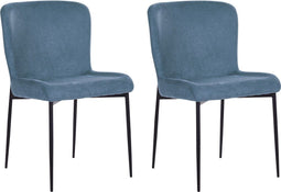 Set van 2 eetkamerstoelen ADA Blauw