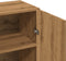 vidaXL - Dressoir - 70x34x90 - cm - bewerkt - hout - artisanaal - eikenkleur
