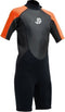 JS Watersports Tarifa 3/2 shorty wetsuit zwart/oranje junior