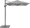 Platinum Sun & Shade – Zweefparasol – Voyager T¹ - 300x200cm – Lichtgrijs – Kantelbaar – 360° Draaibaar – 96% UV protectie