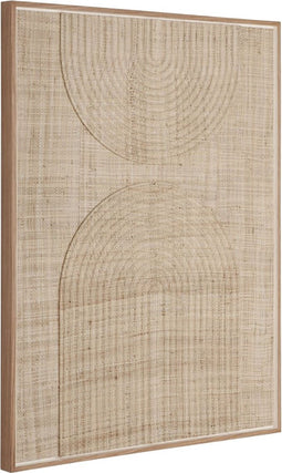 MUST Living Wall panel Japanese Garden small,102x76x4 cm, natural woven palm