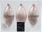 Olijf glas d6h13 cm poederroze 3st