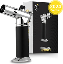 Twenty4seven® Gasbrander - Professionele Kookbrander - Navulbaar met Butaangas - Zwart