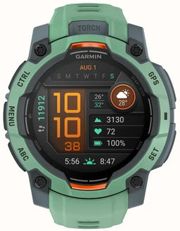 Garmin Instinct 3 - Smartwatch - 45mm AMOLED - Grijs Groen