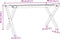 vidaXL - Salontafelpoten - X-frame - 80x40x43 - cm - gietijzer