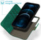iMoshion Hoesje Geschikt voor iPhone 12 Pro / 12 Hoesje Met Pasjeshouder - iMoshion Uitneembare 2-in-1 Luxe Bookcase - Donkergroen