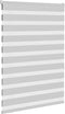 vidaXL - Zebra - rolgordijn - 110x150 - cm - stofbreedte - 105,9 - cm - lichtgrijs