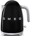 Smeg KLF03BLEU - Waterkoker - 1,7L - 2400W - Mat zwart