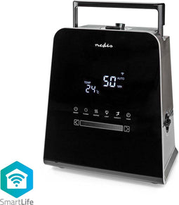 Nedis HUMI150BKW - Luchtbevochtiger - Koele en warme mist - 5.5 l - Hygrometer - Timer - Afstandsbediening - Zwart