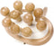 Croll & Denecke Massageborstel met knoppen – Handmatig massage apparaat – 100% Natuurlijk - Hout