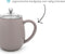 Bredemeijer - Theepot Duet Eva 1,1L betongrijs met filter - Dubbelwandig - theezeef