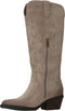 PS Poelman CILLY - Cowboylaarzen - Suède - Taupe - Maat 38