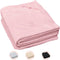 Cabau Lifestyle - Sporthanddoek met rits en opbergvak - Pink - 80X35CM - 100% katoen - In vier kleuren