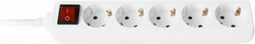 Stopcontactenstrip 5 Tomas met Interruptor Ewent EW3916 Schuko (1,5 m)