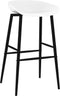 vidaXL - Barstoelen - 4 - st - wit