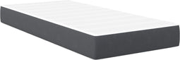vidaXL - Pocket - Spring - Matras - Donkergrijs - Medium - 90x200x20 - cm - Stof