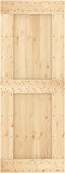 vidaXL - Schuifdeur - met - beslag - 80x210 - cm - massief - grenenhout