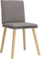 vidaXL - Eetkamerstoelen - draaibaar - 2 - st - stof - taupe