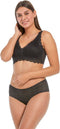MAGIC Bodyfashion Dream Bra Lace - Bh zonder beugel - Zacht kant - Zwart - XXL