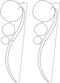 vidaXL - Lichtkabels - 2 - st - balvormig - warmwit - 115,5x35x4,5 - cm
