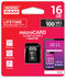Goodram M1AA-0160R12 - MicroSD 16GB - UHS-I Class 10 tot 100 MB/s - Zwart