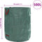 vidaXL - Tuinafvalzakken - met - Handvatten - - - 12 - stuks - - - Vouwbaar - - - Rond - - - Groen - - - 500 - L